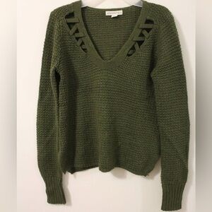 Aeropostale knit green long sleeve top S